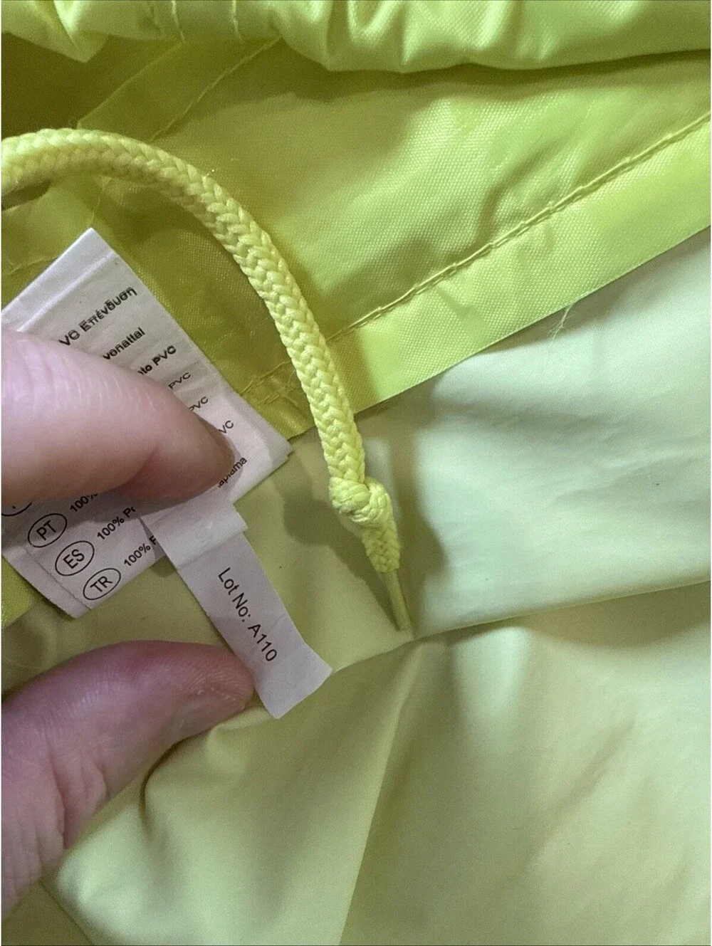 Portwest Rain Jacket Hooded Size S Neon Yellow Waterproof  S440 Pre Owned